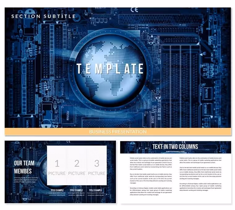 IT World PowerPoint Template: Power Up Your Tech Narratives