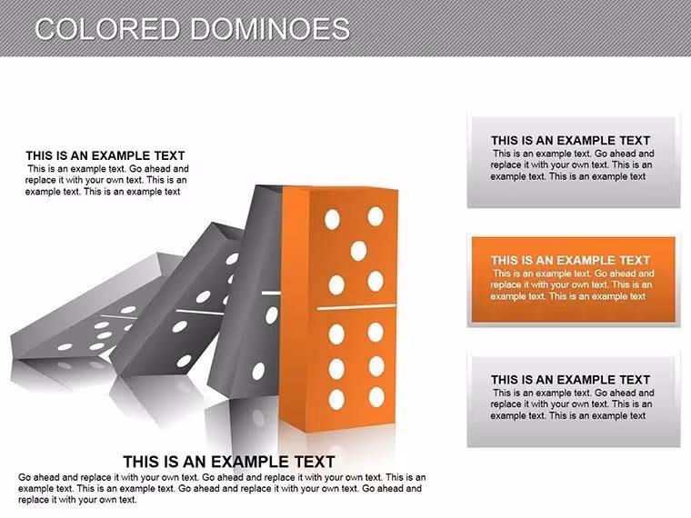 Colored Domino PowerPoint Diagrams: Transform Your Presentations
