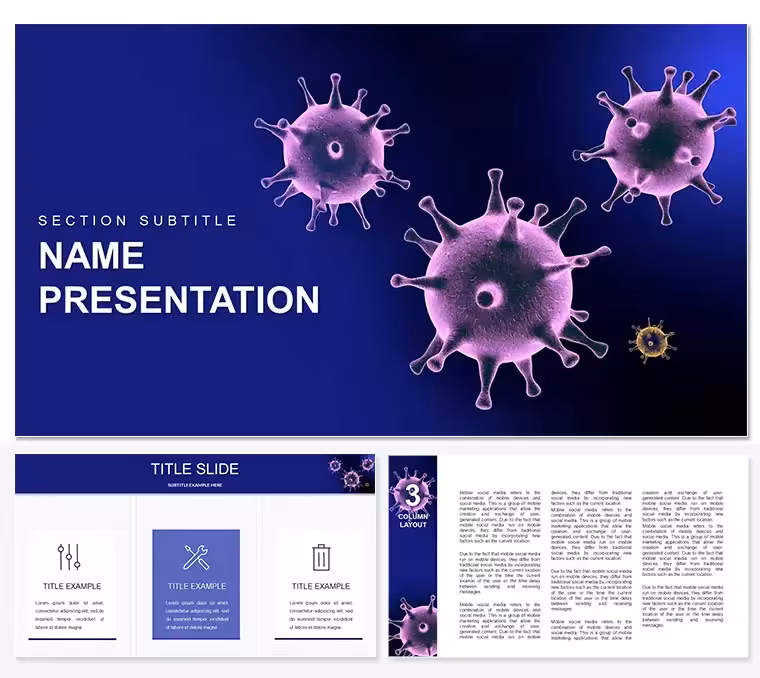 Virus Prevention PowerPoint Template | Infection & Spread Prevention