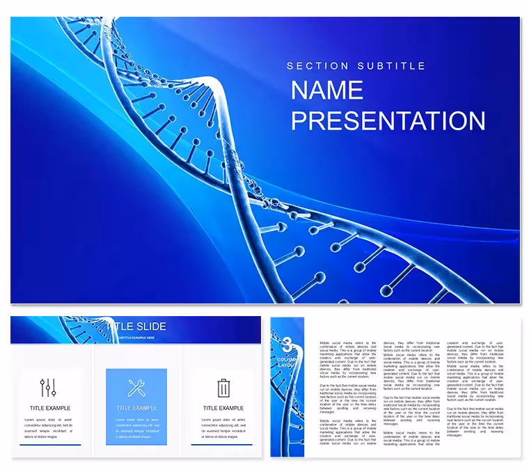 Human Genome Project PowerPoint template