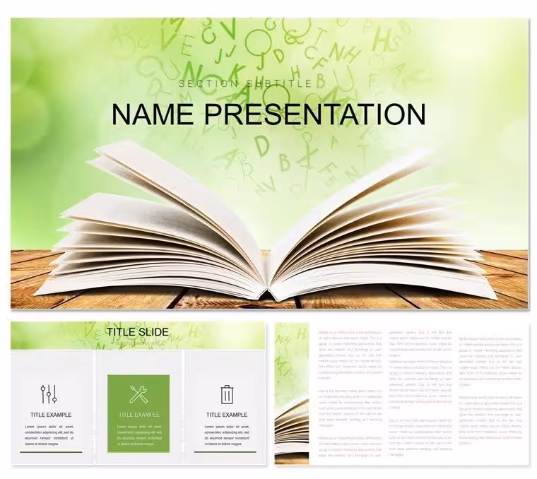 Kindle eBook PowerPoint Presentation Template