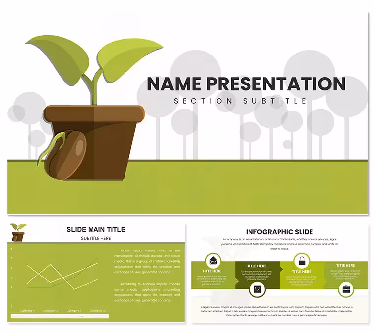 Eco-Friendly Growth PowerPoint Template: Cultivate Sustainable Stories