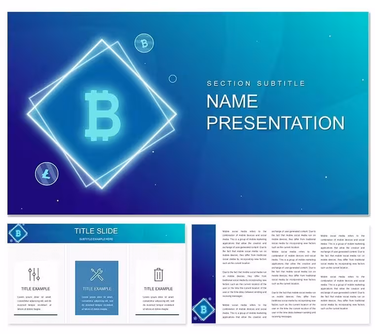 Bitcoin Money PowerPoint Template: Chart the Course of Crypto Narratives