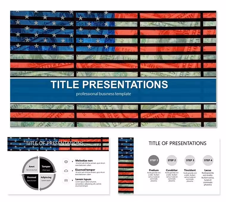 Unique US flag PowerPoint templates