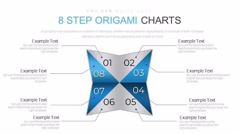 8-Step Origami PowerPoint Charts Template