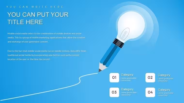 Preparing Business Ideas PowerPoint Template: Visualize Innovation