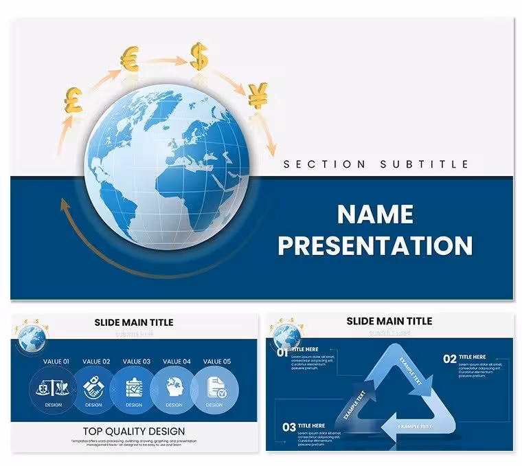 Currency Exchange Keynote Template: Trade in Visual Currency