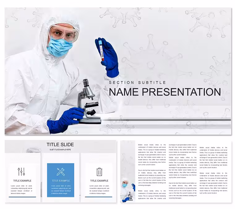 Medical Laboratory Blood Tests PowerPoint Template