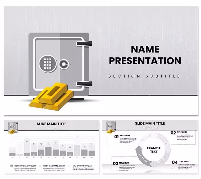 Bank Safe Security Keynote Template: Vault Your Value Proposition