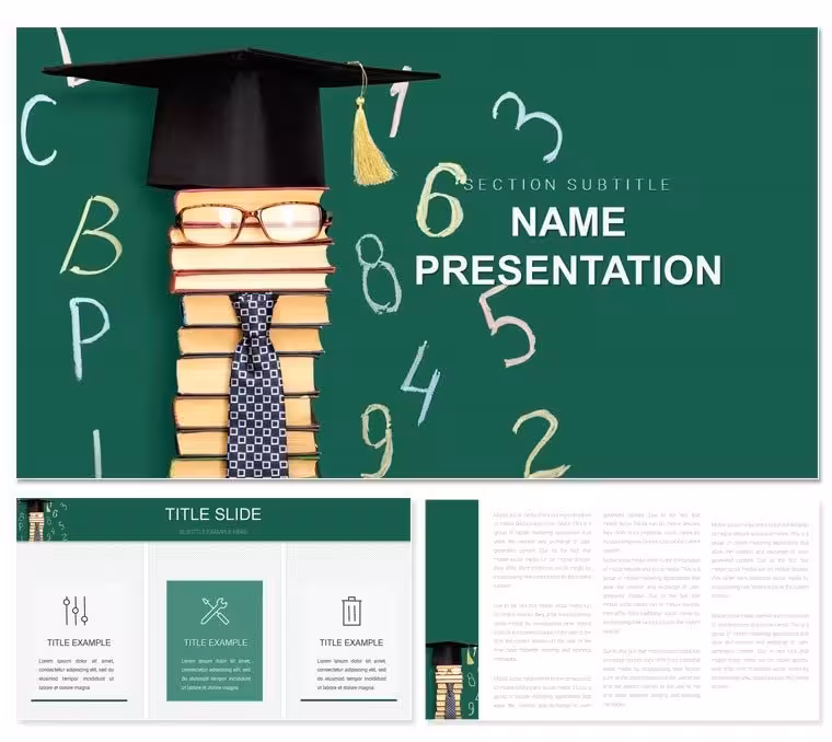 Education Learning PowerPoint Template: Ignite Minds with Structured Spark