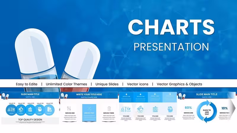 Pill Pharmaceutical Medical Keynote Charts Template: Master Drug Data Storytelling