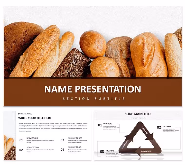 Bread & Rolls Keynote Template: Bakery Slides