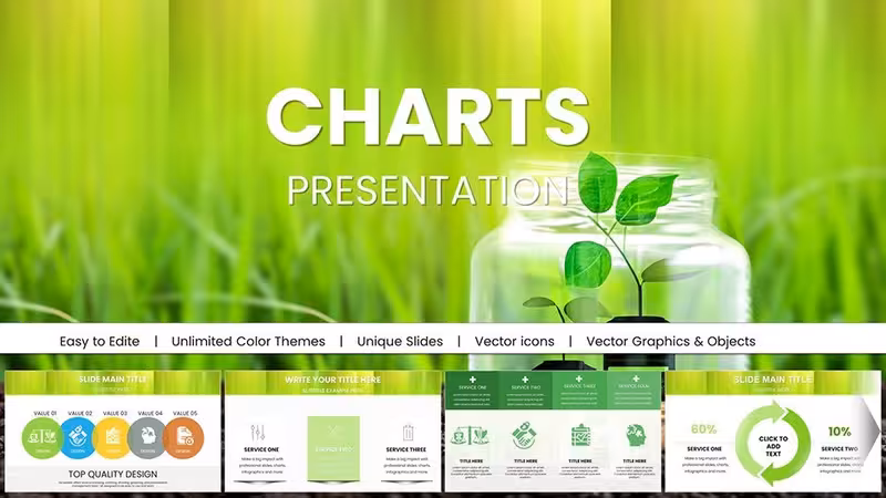 Ecology PowerPoint Template - Fully Editable Conservation Charts | Instant Download