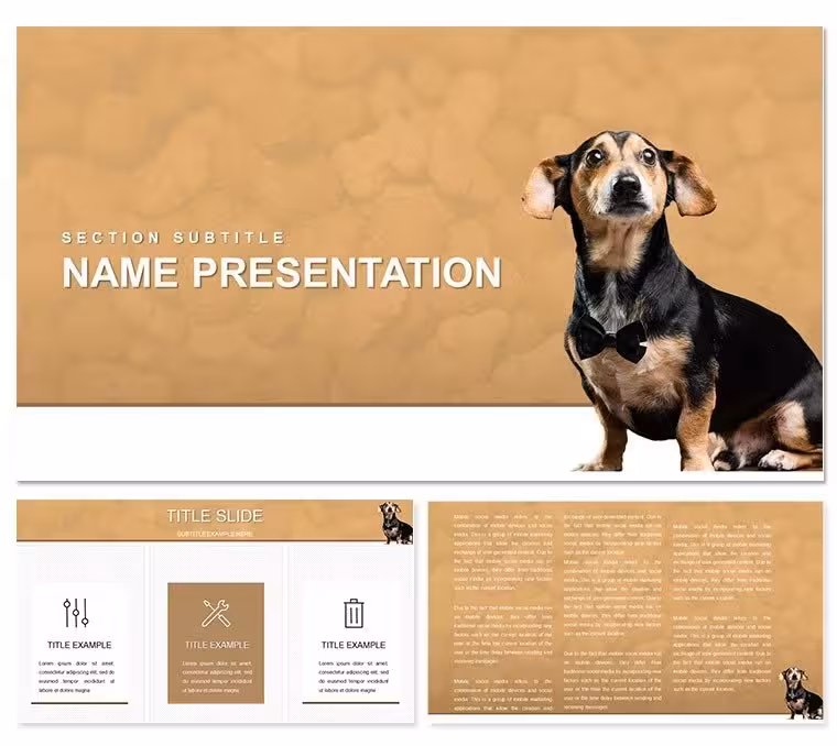 Pet Dog PowerPoint Template: Tails of Breed Brilliance