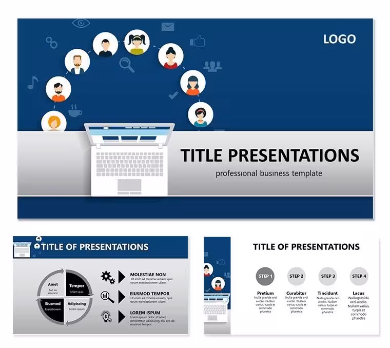 Social Media Analytics PowerPoint templates
