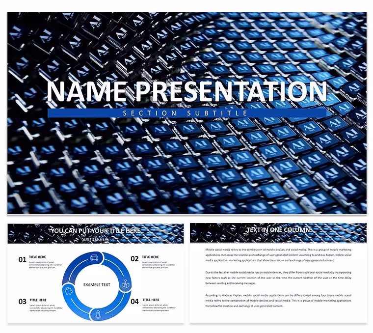 Free Download Neural Network Keynote Template Presentation Design