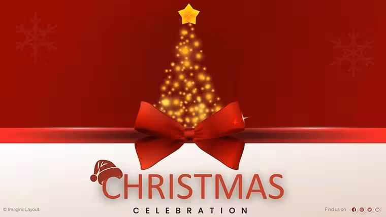 Best Merry Christmas Keynote Charts Presentation Template