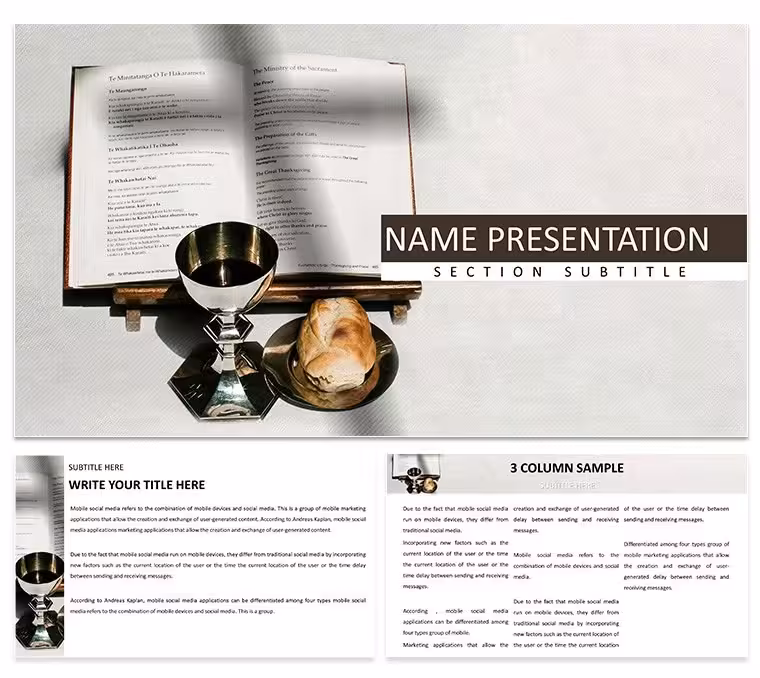 Divine Liturgy Keynote Template for Religious Presentation