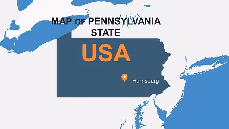 Pennsylvania USA Keynote Maps: Editable Slides for Dynamic Presentations