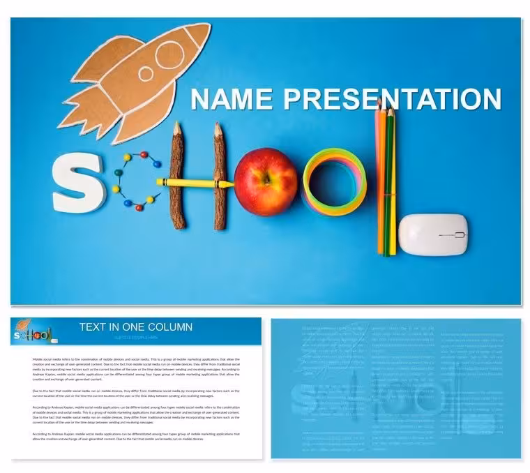 School PowerPoint Presentation Template: Igniting Classroom Sparks
