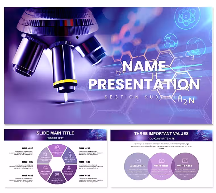 Nanoscience and Nanotechnology PowerPoint Template: Scale Up Your Insights