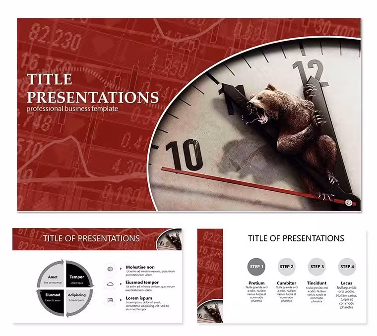 Bearish Market Trading Strategies PowerPoint Template: Presentation