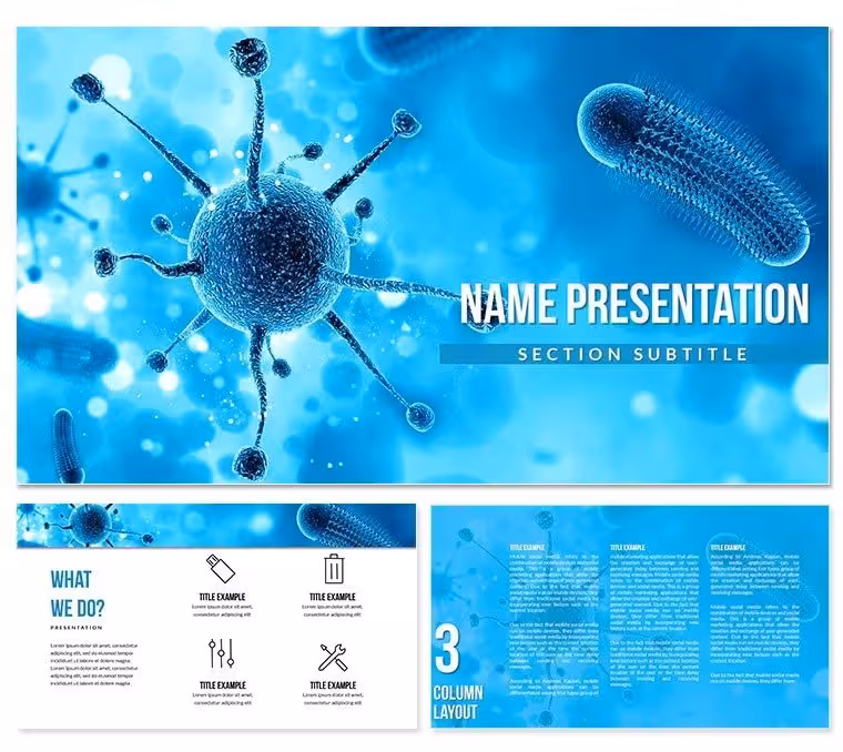 Viruses can Infect PowerPoint template