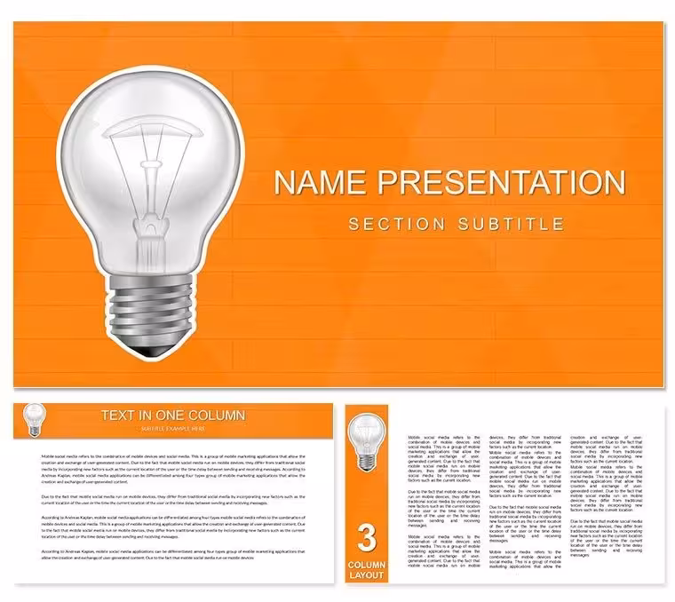 Startup Idea PowerPoint Template - Fully Editable | Instant Download | ImagineLayout