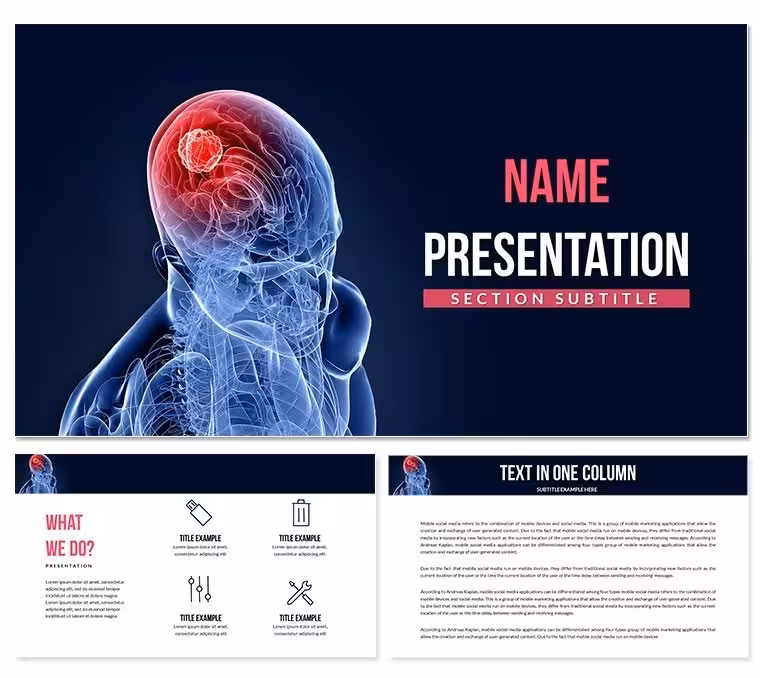 Diagnosis of Brain Cancer PowerPoint Templates