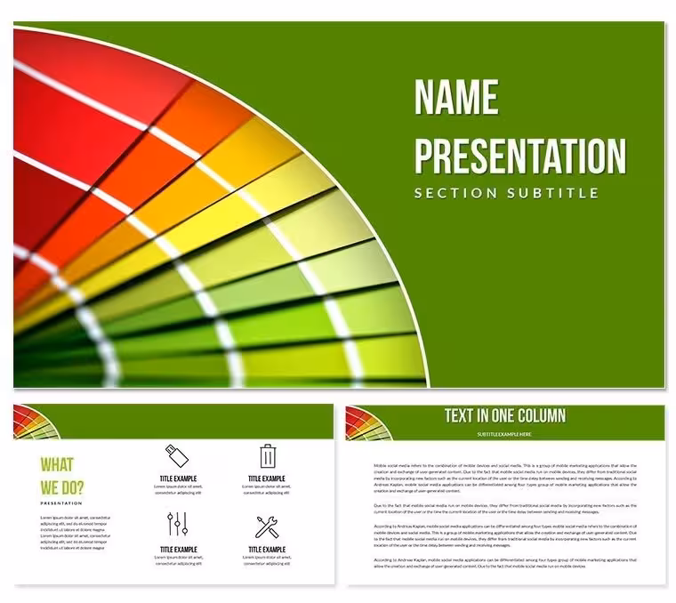 Color Palette PowerPoint Template - Professional Design | Download Now