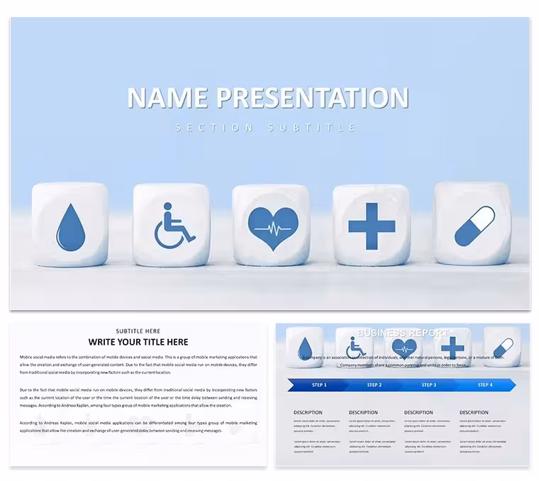 Healthcare Innovation PowerPoint Template for Medical Pros