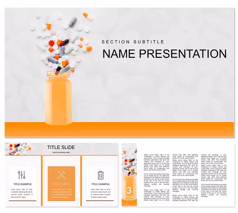 Drug Treatment for Pneumonia PowerPoint Template | Download Now