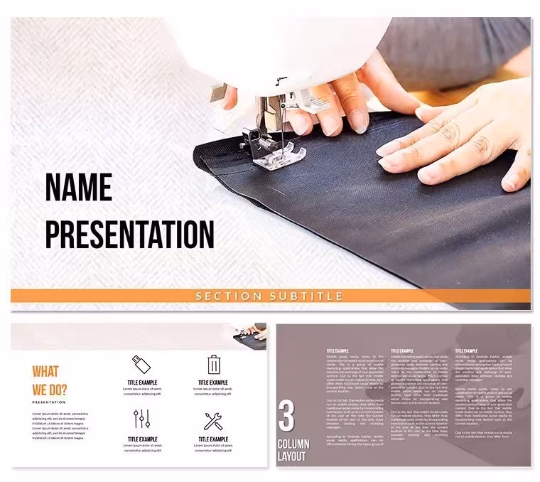 Sewing Machine PowerPoint template