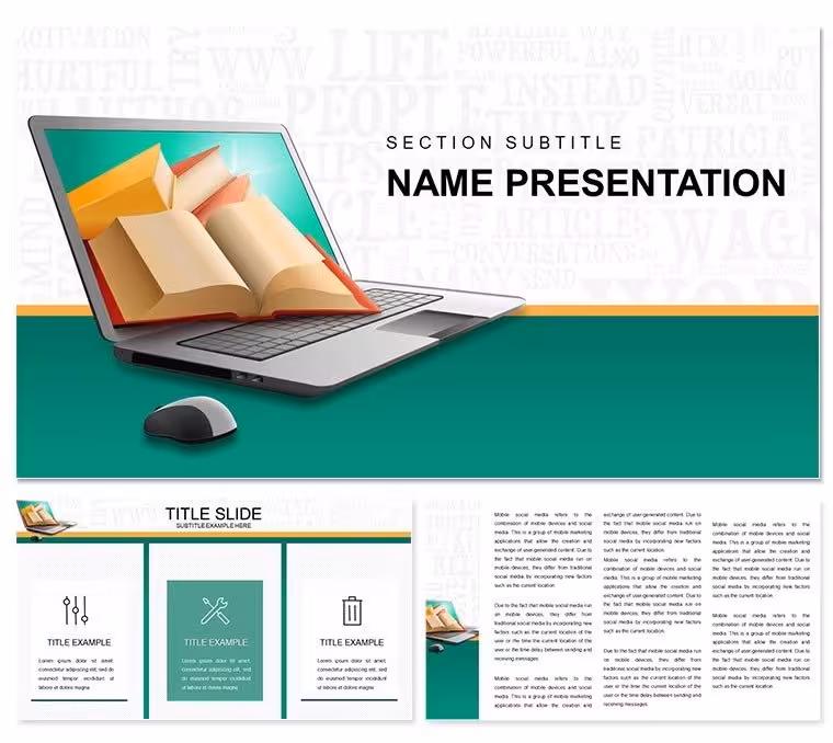 Best Books on Online Learning PowerPoint Template