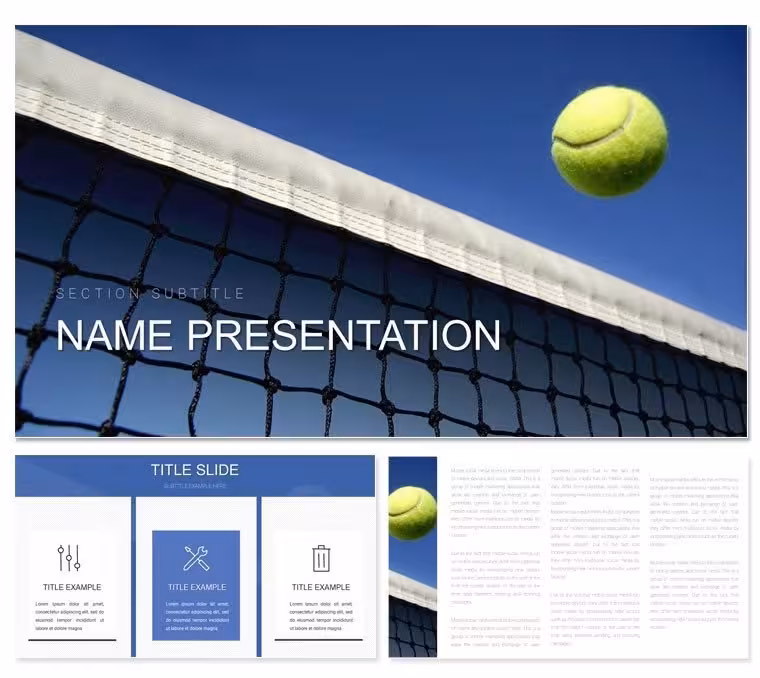 Big Tennis PowerPoint Template: Ace Your Game Plan