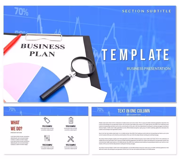 Business Plan Step by Step PowerPoint template