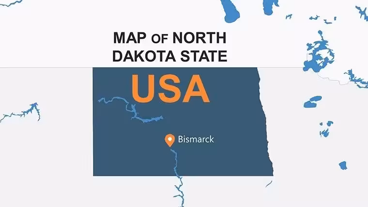 USA North Dakota PowerPoint Maps: Navigate the Heartland Horizon