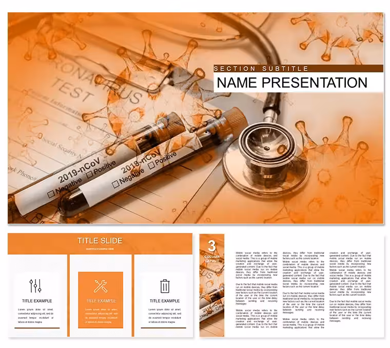 Medicine: Virus Test, Patient Questionnaire PowerPoint template