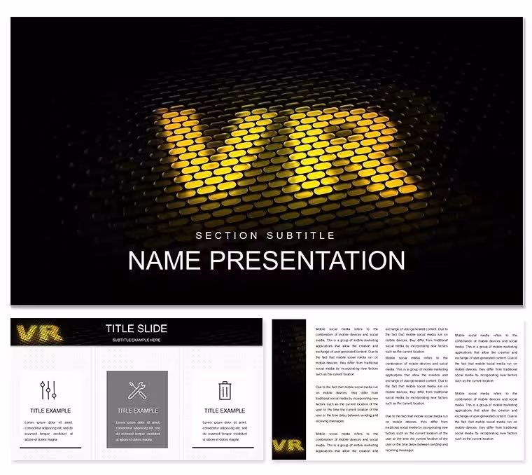 Immersive Virtual Reality PPT Template