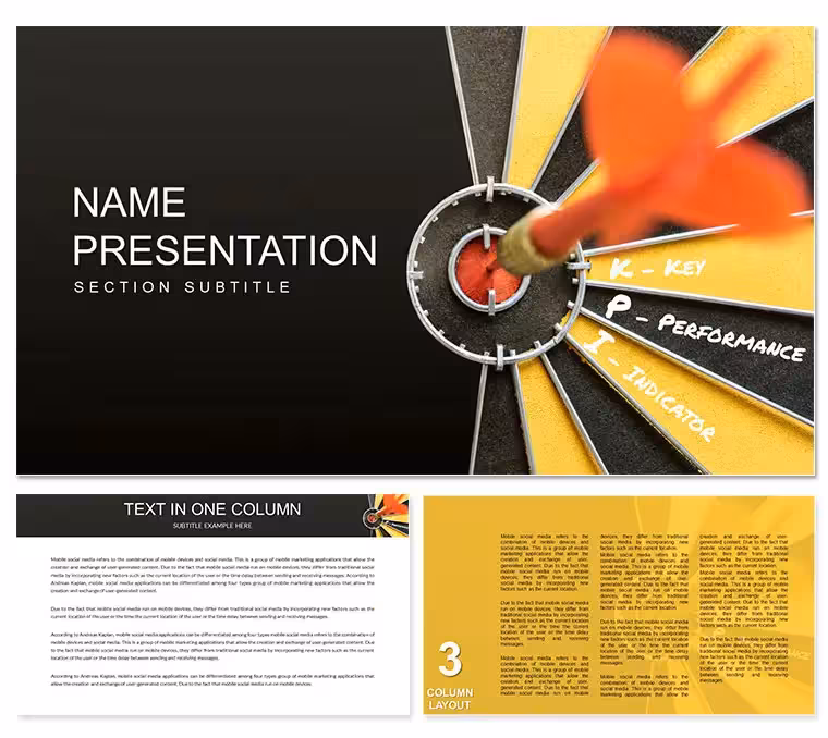 Key Performance Indicator, KPI PowerPoint template