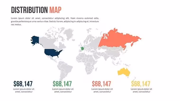 PowerPoint: Distribution World Infographic Maps