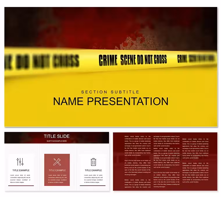 Crime Scene PowerPoint Template: Forensic Insights Unveiled