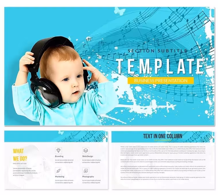 Children Songs PowerPoint template