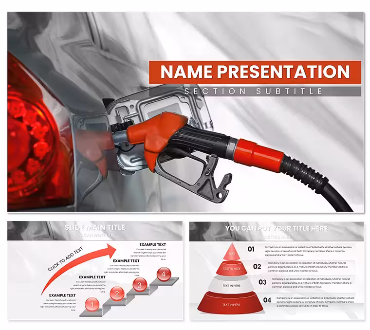 Revitalize Your Presentations with Refuel a Car PowerPoint Template for Presentation