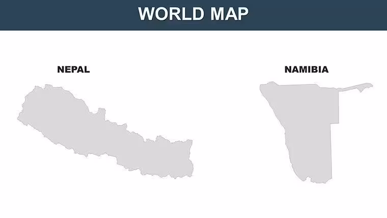 Kuwait World PowerPoint maps