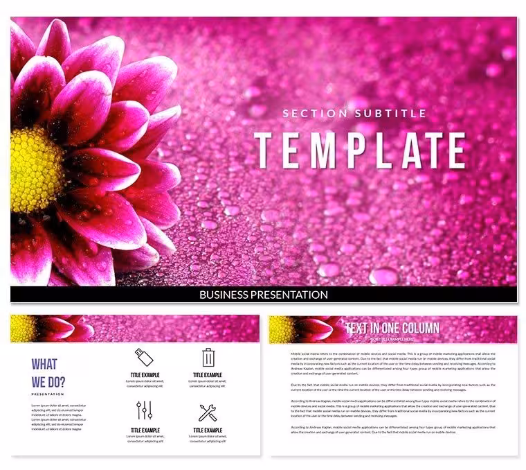 Flower Delivery PowerPoint template for presentation