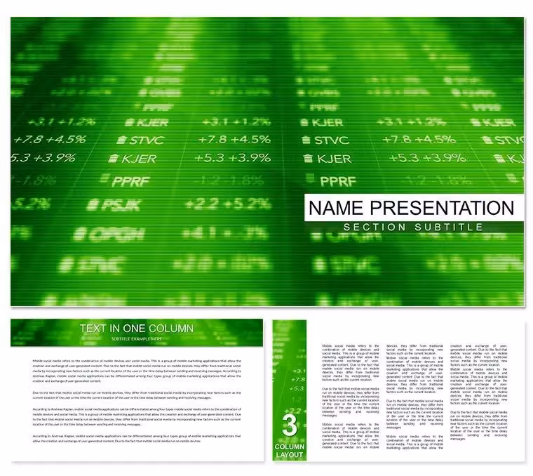 Stock Market News PowerPoint Template: Presentation