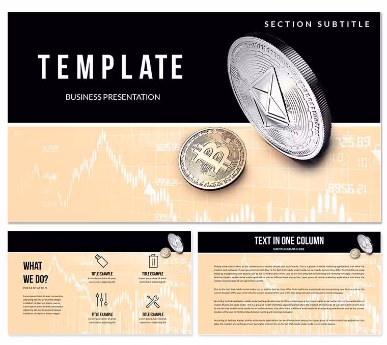 Bitcoin Vs Ethereum PowerPoint templates