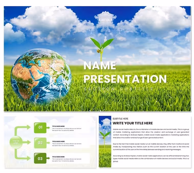 Eco Planet Keynote Template: Sustainable Designs