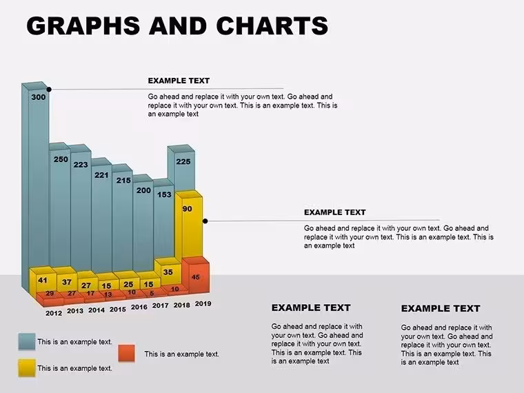 3D PowerPoint Graphs and Charts Template Presentation, Download PPT